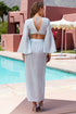 Luli Fama Celestial Tides Long Wrap Skirt